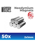 Neodymium Magnets 2x1mm 50p (N52)