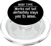 Body Type Wine Gym Workout PopSockets PopGrip pour MagSafe