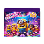 Despicable Me Minions Adventskalender 2024, Julkalender för Barn Semesterräknare 24 Dagar Figur Blind Box Hem & Samlarobjekt för Fans A