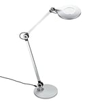 BRILONER - Lampe de bureau LED tactile à intensité variable, réglable de blanc chaud à blanc froid, lampe de chevet, lampe de bureau, décoration, lampe de bureau, 20x74 cm, couleur argentée