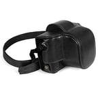 MegaGear MG2010 Ever Ready Genuine Leather Camera Case Compatible with Nikon Z fc (16-50mm) (Black)