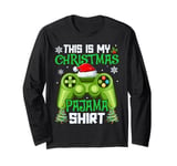 THIS IS MY CHRISTMAS PAJAMA Family Xmas Santa Pajamas Long Sleeve T-Shirt