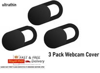 Webcam cover 3 PACK Thin Camera Sticker Slider for Iphone Laptop Mobile tablet