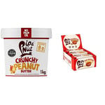 Pip & Nut 1kg Crunchy Peanut Butter & 15 Packs of 2 Milk Chocolate Peanut Butter Cups | Natural Nut Butter, No Palm Oil, No Added Sugar, Hi-Oleic Peanuts, High in Unsaturated Fats, Gluten Free