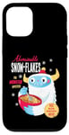 Coque pour iPhone 12/12 Pro Cute Abominable Yeti. Bigfoot hide and seek on Snow, Flake