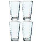 Leonardo Optic XL Lot de 4 verres en verre coloré de qualité supérieure - Contenance : 540 ml - Passe au lave-vaisselle - Robuste - Bleu clair