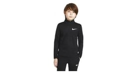 Haut manches longues 1 2 zip nike sport noir garcon