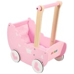 SOKA Princess Doll's Pram - Stylish Wooden Toy for Creative Play - 42.5cm