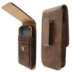 caseroxx Outdoor Case for Ulefone Armor 9 / Armor 9E in brown made of genuine le