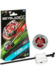 Hasbro Beyblade X Scythe Incendio 4-60T Starter Pack Set with Balance Type Top & Launcher Ages 8+