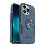 OtterBox Bundle Commuter Series for iPhone 13 PRO - (Rock Skip Way) + PopSockets PopGrip - (Oil ELK)