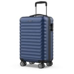 NUMADA - Valise Cabine 55x36x19cm (31L) Upfly XS à 4 roulettes et Serrure à Combinaison. Bagage Cabine Ultra Légère Résistant à l Eau | Bleu Marine