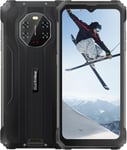 Smartphone Incassable BV8800,6,58'' 90Hz FHD+,AI 50MP Quatre Caméras Vision Nocturne,Helio G96 8Go+128Go,Batterie 8380mAh,IP68 Téléphone Portable Étanche Android 11,GPS NFC Noir.[U494]