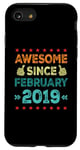 Coque pour iPhone SE (2020) / 7 / 8 Awesome Since February 2019 6 Years Old 6th Birthday