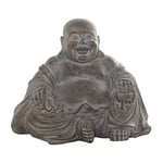 Deco 79 Sculpture de Bouddha d'extérieur en résine imperméable pour Jardin, terrasse, Cour, pelouse, porche, décoration Artistique, céramique, Marron, 58,4 x 48,3 x 45,7 cm (L x l x H)