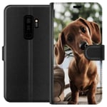 Samsung Galaxy S9+ Sort Lommebokdeksel Ung Hund