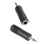 Adam Hall Adapter Audio Stik 6.3 mm Mono Jack Hun til 3.5