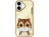 Nimmy Apple Iphone 16 6.1" Dėklas Telefonui Haki Spalvos Big Eyed Pet 2.0 Cat