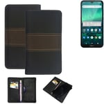 Wallet Case for Nokia 1.3 Protective Case + Cell Phone Case Brown Booklet Snap C