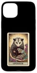 Coque pour iPhone 15 Plus Esthetic Cottagecore The Opossum Possum Jeu de cartes Tarot