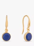 Auree Barcelona Birthstone Gold Vermeil Drop Earrings