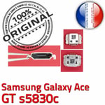 ORIGINAL Samsung Galaxy ACE GT s5830c Connecteur charge MicroUSB Doré Chargeur