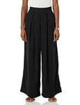 Making The Cut Women's Wide-Leg Side-Zip Trouser, Black, XL