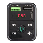 Bt 5.0 Fm Transmitter Hands Free Call Usb 2.0 Music Player Car Radio Bt Ad Part