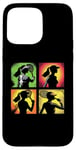 Coque pour iPhone 15 Pro Max Tennis Pop Art Joueuse de Tennis Vintage Femme