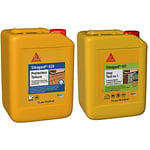 Sika Sikagard 223 Protecteur Toiture, Hydrofuge pour protéger les toitures, 5L & Sikagard 127 Stop Tout en 1, Traitement algicide et fongicide, 5L