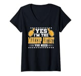 Womens Retro Profession I'm The Makeup Artist V-Neck T-Shirt