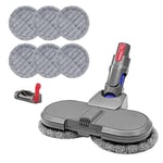 Coodss Electric Mop Head Attachment Compatible with Dyson V7 / V8 / V10 / V11 Stick Vacuum Cleaner Suction Head, Mop Cleaner Head for Hardwood Floor Attachment