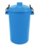 80L Large Outdoor Dustbin with Clip Lock Lid Garden Storage Bins Rubbish Waste