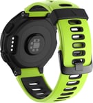 Bracelet 735xt Forerunner Montre Fitness Tracker Silicone Souple Bracelet De Replacement Sport Compatible Forerunner 230/235/620/630/735xt Boucle Noire (Noir + Vert)[Dzb134123]