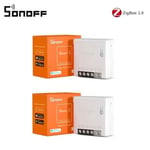 SONOFF MINI Inter/ZBMINI/ZBMINI-L2 Télécommande MINI Commutateur Zigbee/WiFi Smart Switch Control Via Alexa EWelink Google Home - Type ZBMINI 2PCS