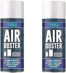 2 X Compressed Air Duster Spray Can Cleaner Tech Gadgets Laptop Keyboard Printer