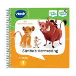 VTech 80-462323 MagiBook Livre d'activités Le Roi Lion - Simba's Surprise - Jouets éducatifs - Niveau 1 - 2 à 4 Ans, Version Allemande