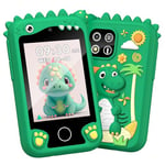 Adicop Pretend SmartPhone Appareil Photo Numérique à écran Tactile 1080P 2.8 pouces pour 3-8 ans Filles Garçons Appareil Photo pour Enfants, Cadeaux Noël D'anniversaire, Jouet avec carte 8GB SD (vert)