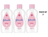 Johnson's Baby Oil, Free From Parabens, Dyes And Phthalates 100 ml (PACK OF 3)