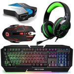 Starter Pack Combo Clavier Souris Casque pour Xbox One - Neuf