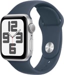 Apple Watch SE 2nd Gen 40mm Smartwatch Aluminium Case Storm Blue Band (NEW)