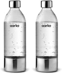 Aarke 2-pack PET Bottles for Sparkling Water Maker Carbonator 3, BPA free with