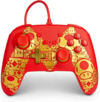 Manette Filaire Améliorée Pour Nintendo Switch, Modèle Switch Oled Et Nintendo Switch Lite, Accessoire De Jeu, Manette De Jeu, Manette Filaire, Sous Licence Officielle - Mario: Golden M