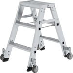 MUNK Günzburger Steigtechnik 41206 Escabeau en aluminium, Marche Pieds Hauteur de Travail (Max.) : 2,25 m