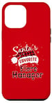 Coque pour iPhone 12 Pro Max Plaid de Noël Buffalo, directeur de magasin préféré de Funny Santa