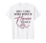 Just a Girl Who Loves Hognose Snakes Cute Snake Lover T-Shirt