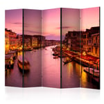 Paravent 5 Volets "City of Lovers, Venice By Night II" 172x225cm