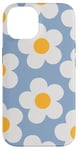 iPhone 14 Light Blue Baby Blue Daisy Flower Aesthetic Daisies Floral Case