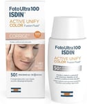 ISDIN Fotoultra 100 Active Unify Color Spf 50+ 50ml | Facial Sun Cream | Lighte