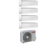 Climatiseur ariston quadri split inverter série alys plus 9+9+9 avec quad 110 xd0b-o r-32 wi-fi optionnel 9000+9000+9000